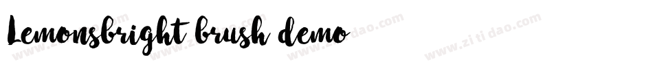 Lemonsbright brush demo字体转换
